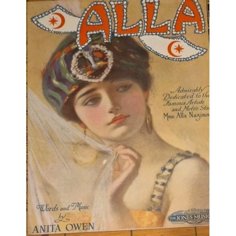 Alla By Anita Owen Vintage Sheet Music